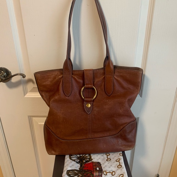 Frye Handbags - Frye cognac  Brown Leather Tote